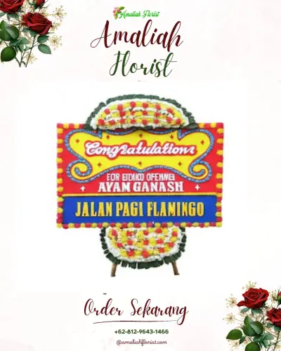Bunga Papan Congratulation di Bonjor